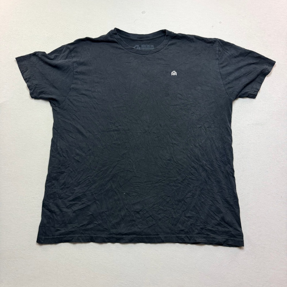 Into The AM T-Shirt Mens Large Black Good Short Sleeve Logo Graphic Tee